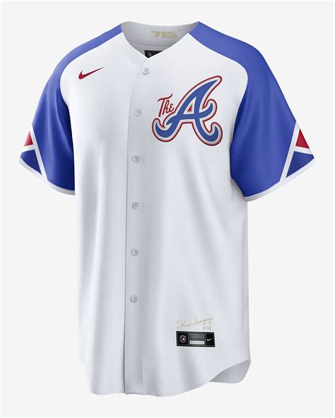 nike men's atlanta braves city connect replica jersey|atlanta city connect jerseys.